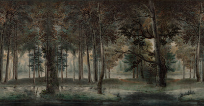 Lovers Forest Midnight mural by Rebel Walls