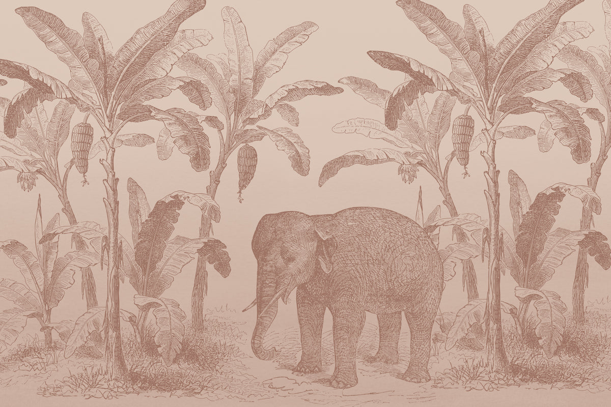 Loxodonta Terracotta mural by Hovia