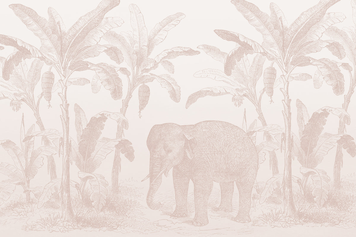 Loxodonta Pink mural by Hovia