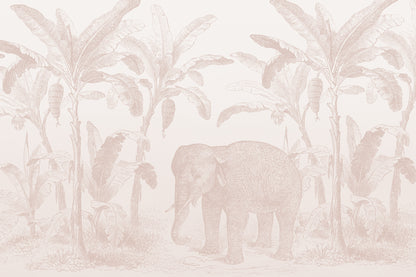 Loxodonta Pink mural by Hovia