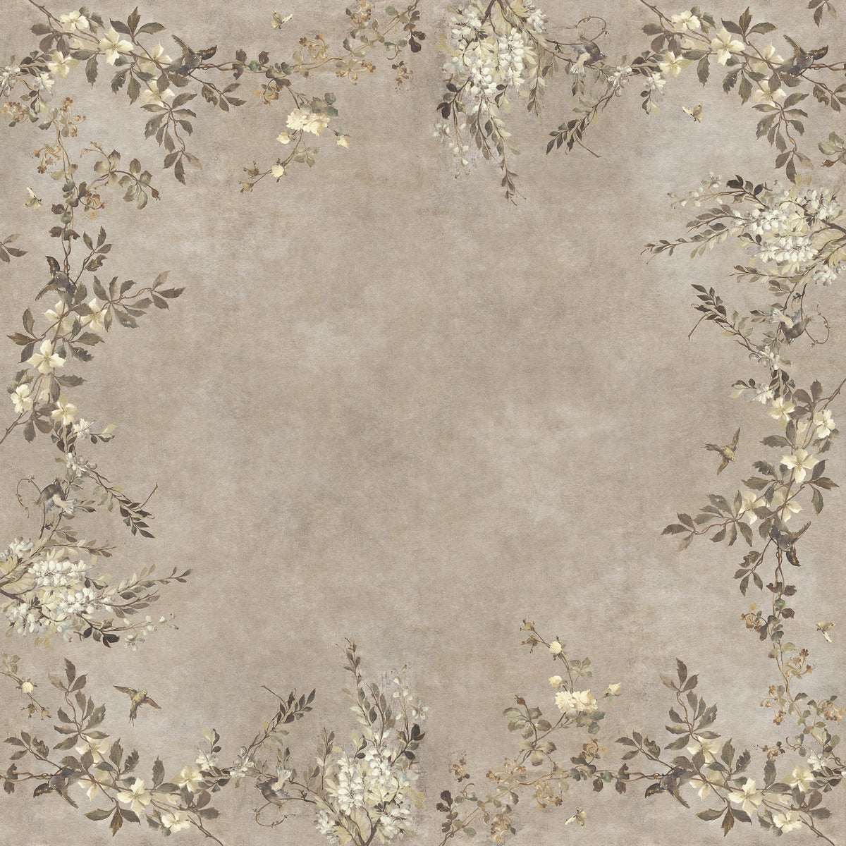 Luca Square Beige mural by Sandberg
