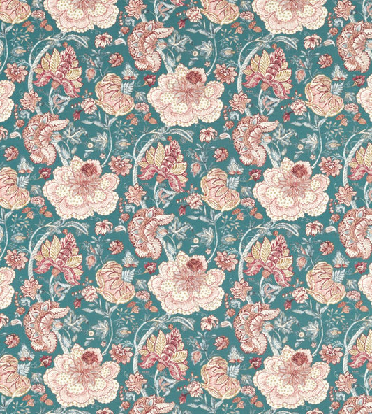 Lucienne Fabric by Clarke & Clarke Teal