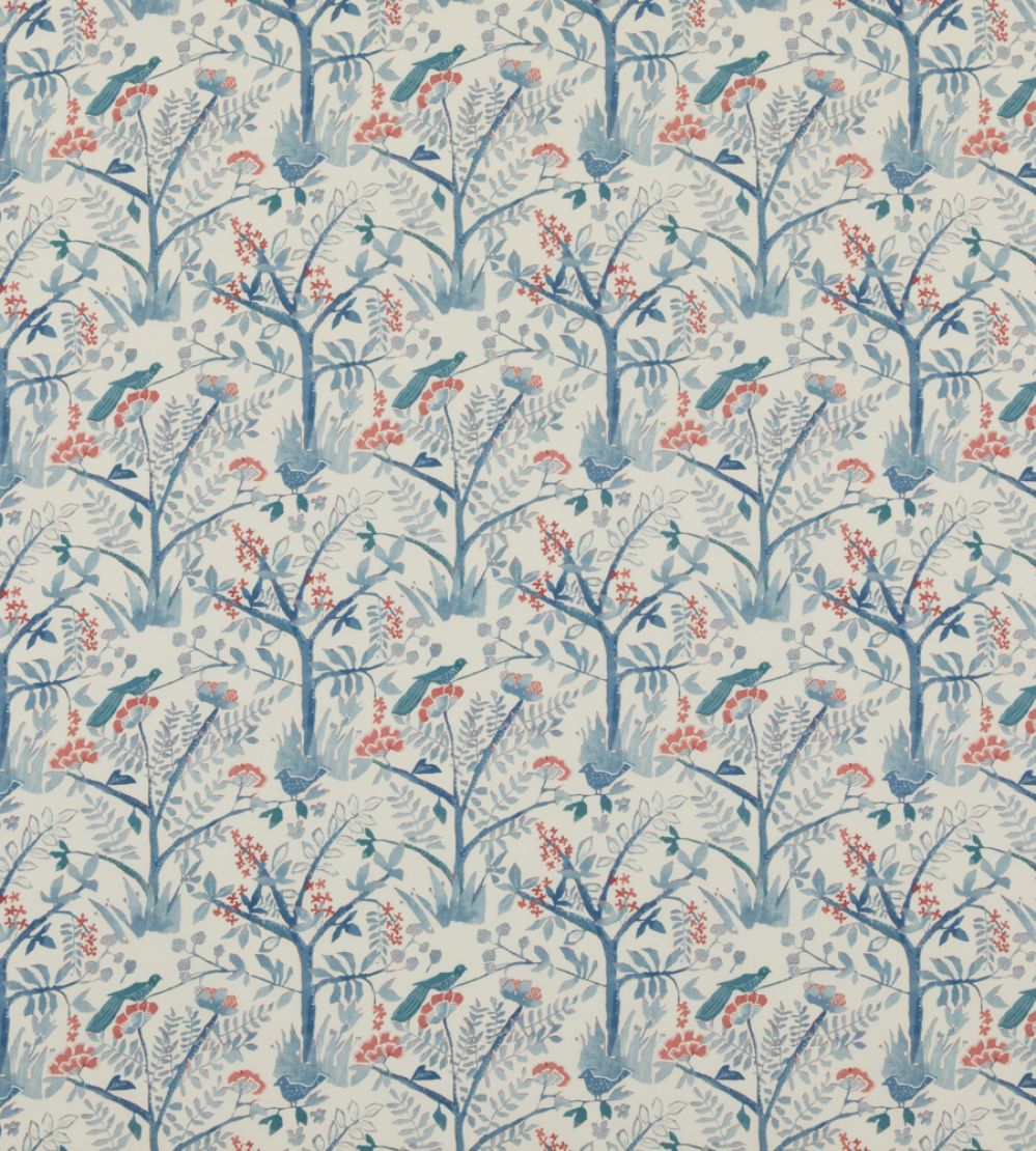 Lulworth Fabric by Baker Lifestyle Blue/Red