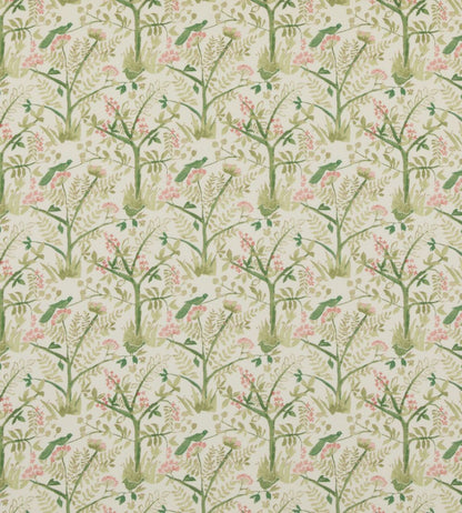 Lulworth Fabric by Baker Lifestyle Green/Pink