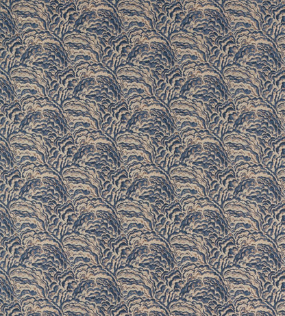 Lumino Fabric by Clarke & Clarke Midnight/Copper