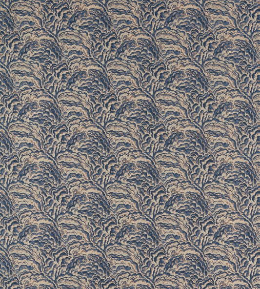 Lumino Fabric by Clarke & Clarke Midnight/Copper