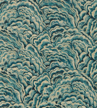 Lumino Wallpaper by Clarke & Clarke Kingfisher/Gilver