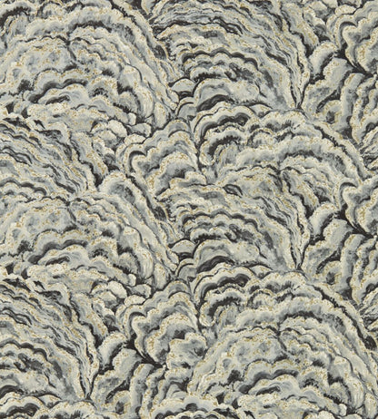 Lumino Wallpaper by Clarke & Clarke Noir/Gilver