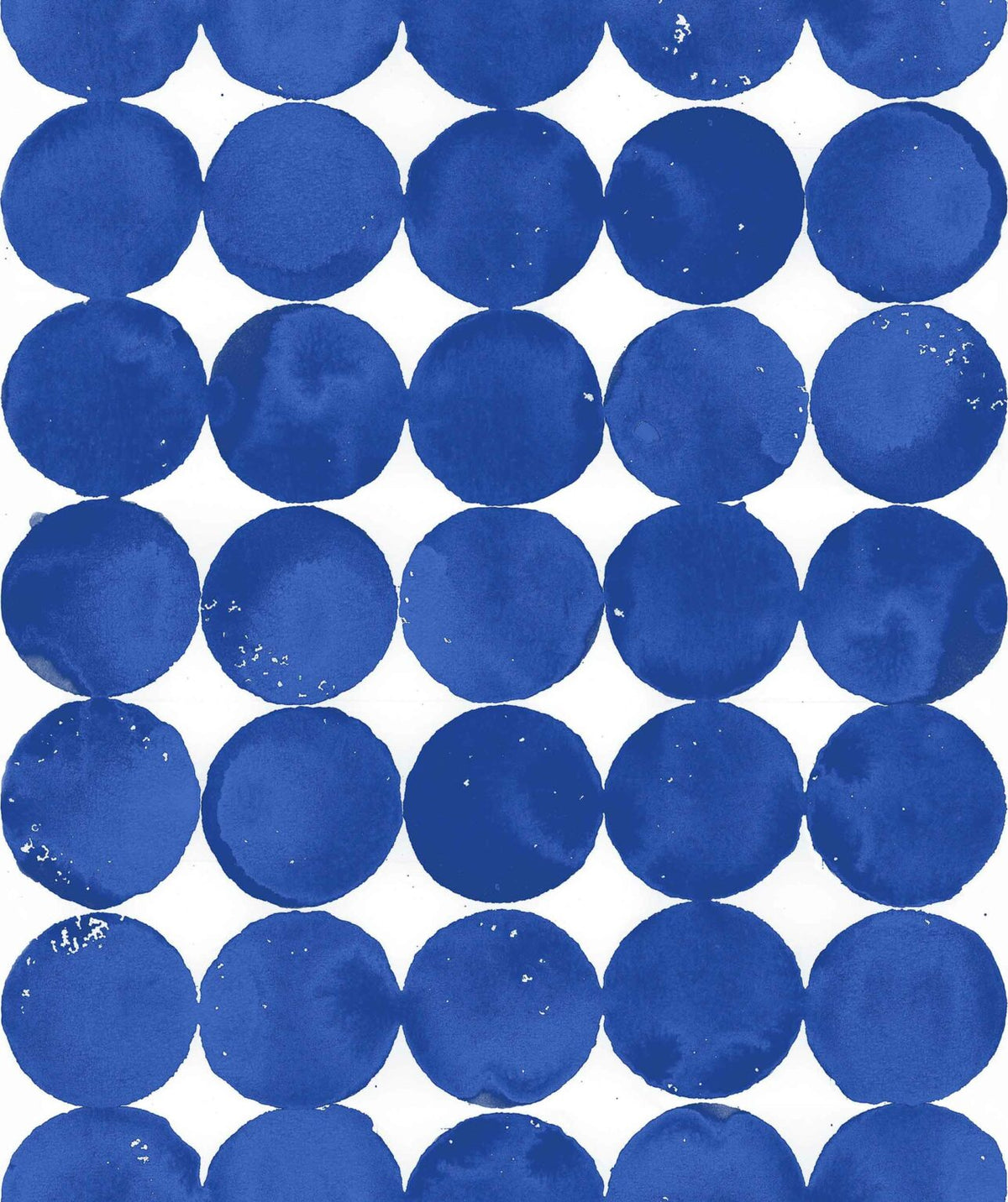 Luna Craters wallpaper by Coordonné in Sapphire, flat pattern view