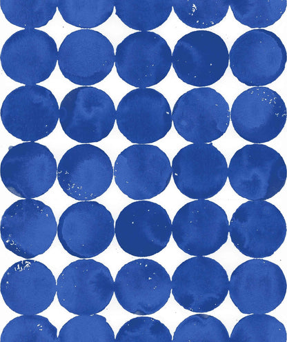 Luna Craters wallpaper by Coordonné in Sapphire, flat pattern view