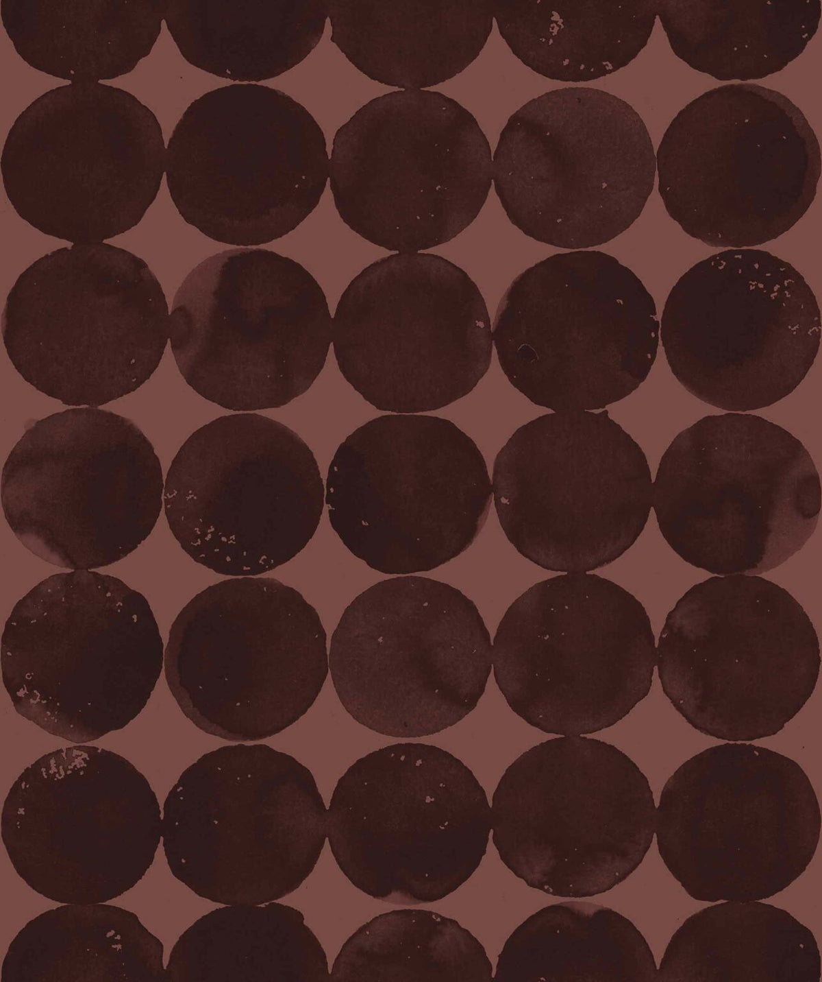 Luna Craters wallpaper by Coordonné in Terracotta, flat pattern view