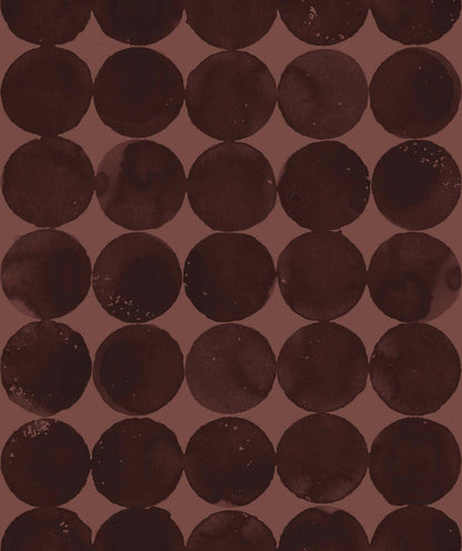 Luna Craters wallpaper by Coordonné in Terracotta, flat pattern view
