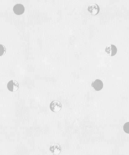Lunatic wallpaper by Coordonné in Grey, flat pattern view