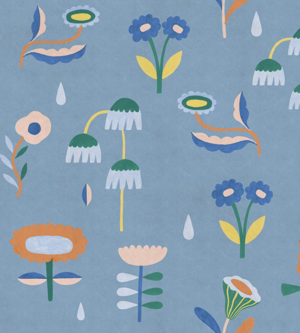 Lush Wallpaper by Coordonne Indigo
