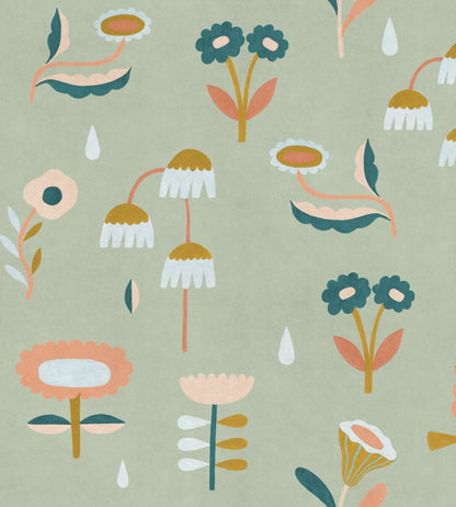 Lush Wallpaper by Coordonne Mint