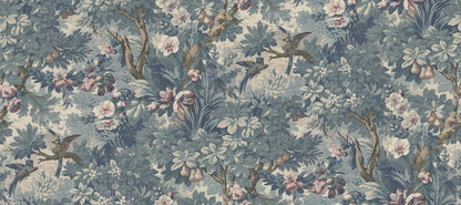 Lush Grove Light Blue mural by Rebel Walls