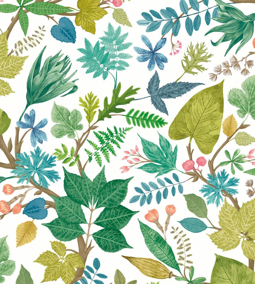 Lush Leaves Wallpaper by Ohpopsi Fresh Fern