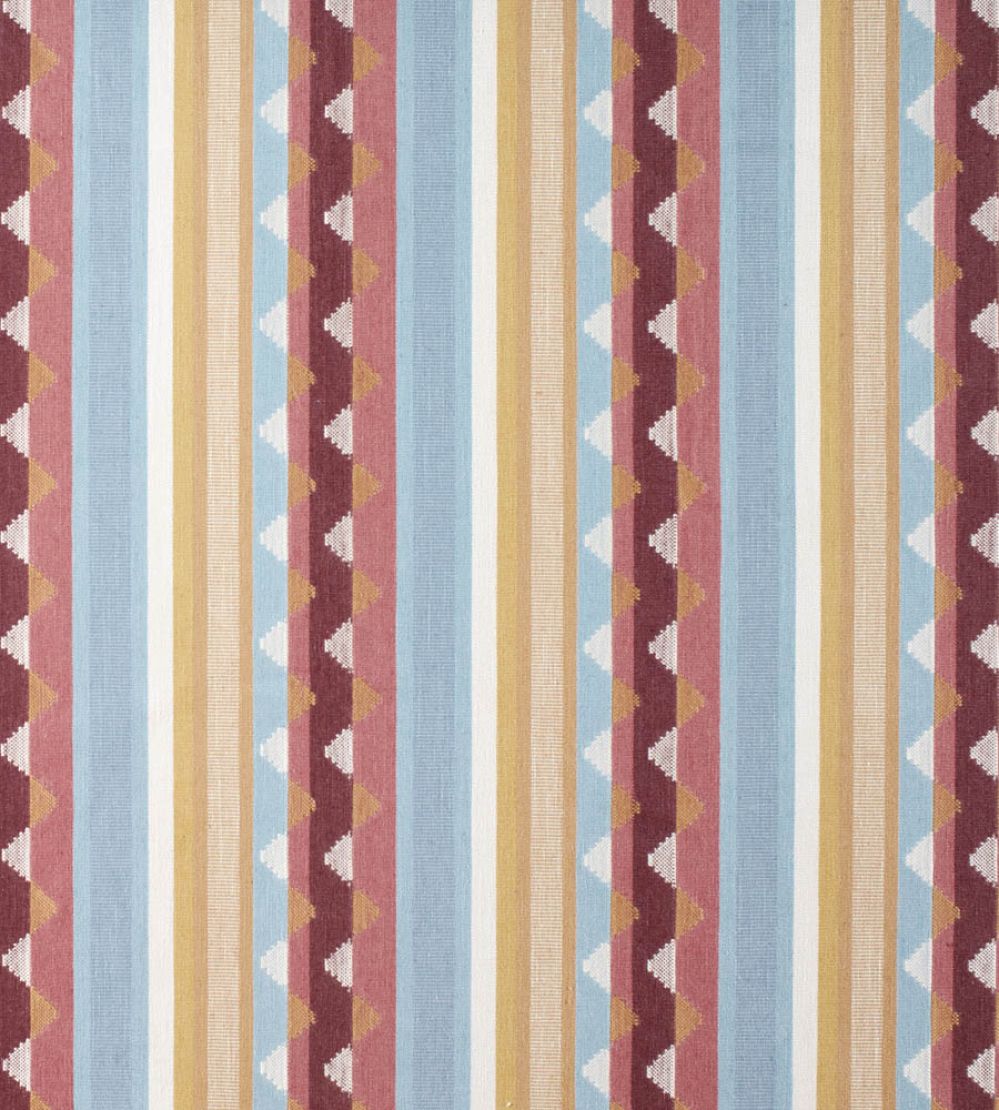 Lutley Stripe Fabric by Sanderson Damson/Medlar