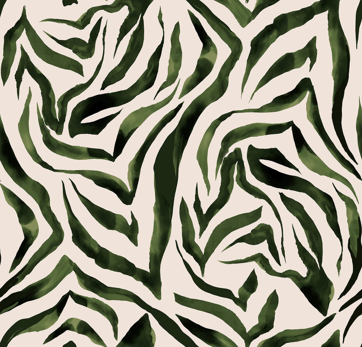 Luxury Zebra Emerald mural by Rebel Walls