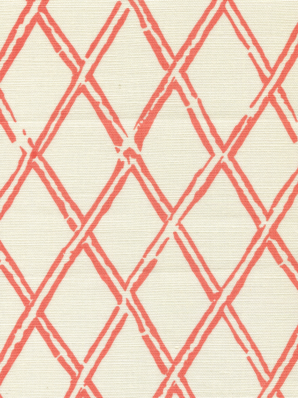 Lyford Diamond Bamboo New Shrimp on Tint fabric by China Seas