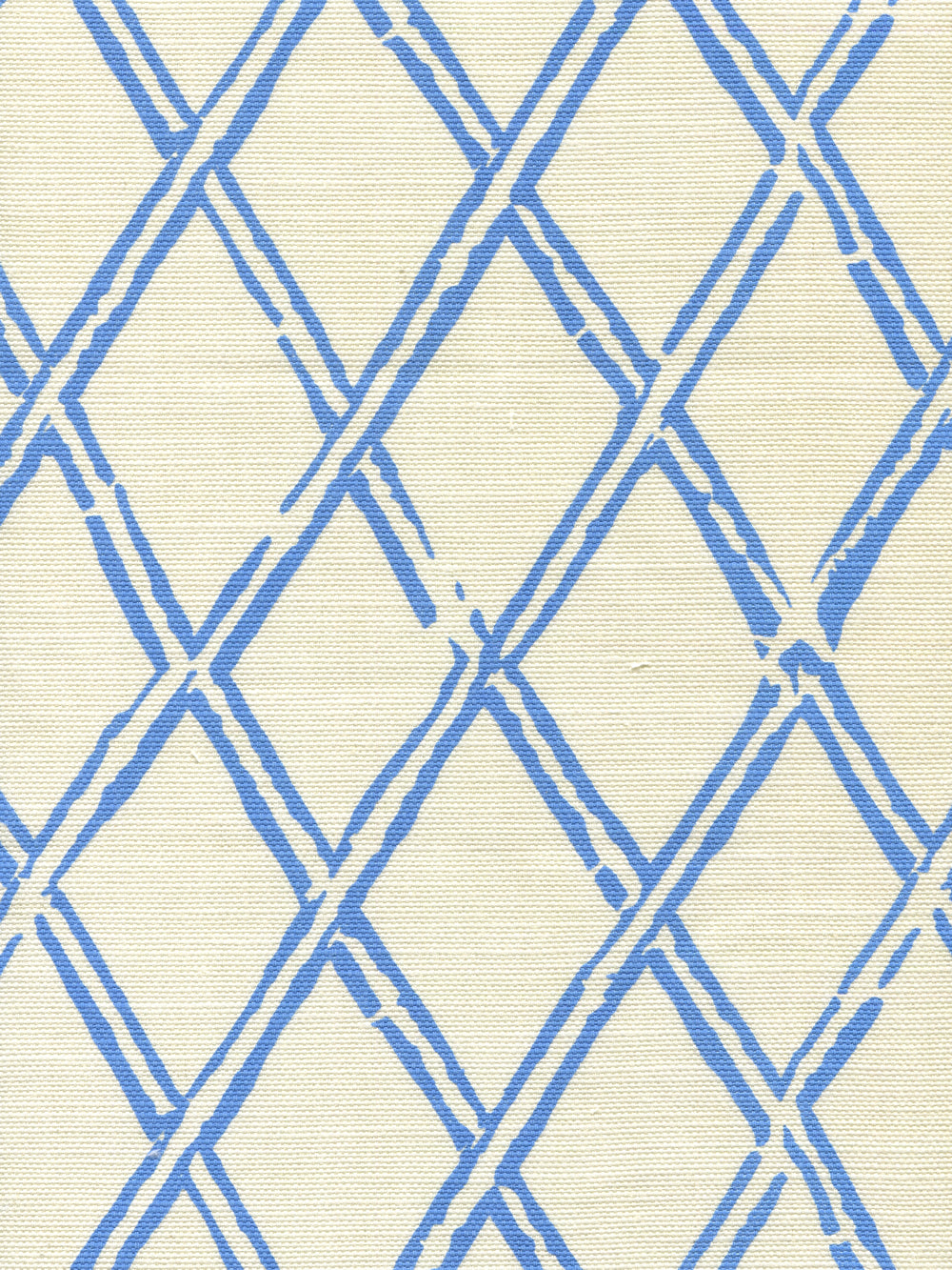 Lyford Diamond Bamboo French Blue on Tint fabric by China Seas