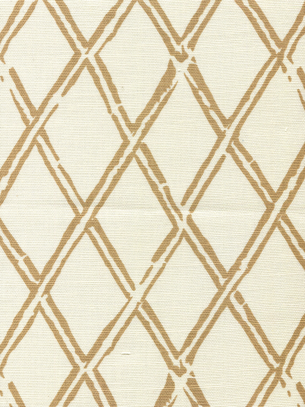 Lyford Diamond Bamboo Camel on Tint fabric by China Seas