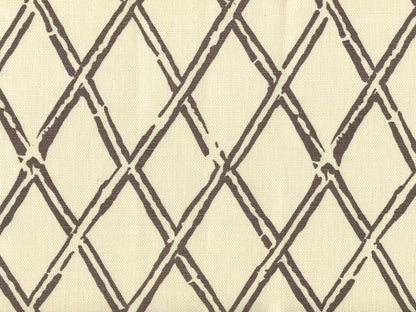 Lyford Diamond Bamboo New Brown on tint fabric by China Seas