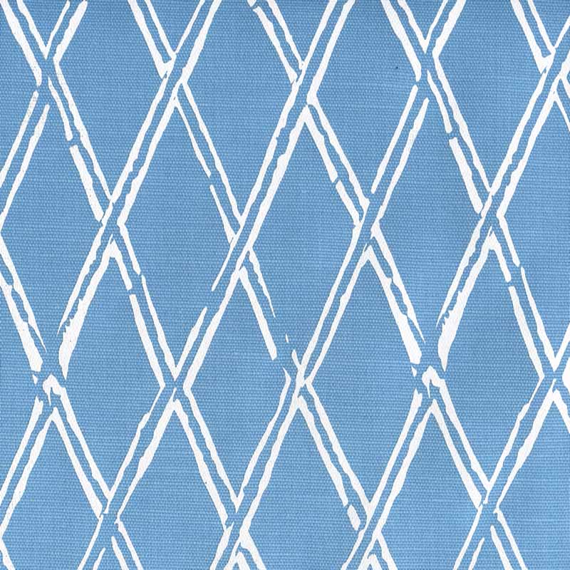 Lyford Diamond Blotch II White Lines fabric by China Seas