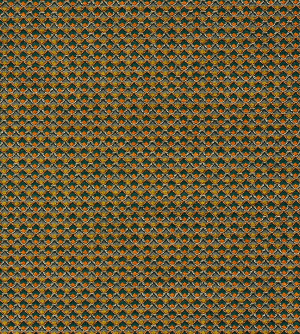 Lyra Fabric by Clarke & Clarke Spice/Forest