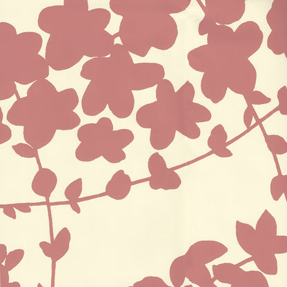 Lysette New Shrimp on Off White wallpaper by China Seas