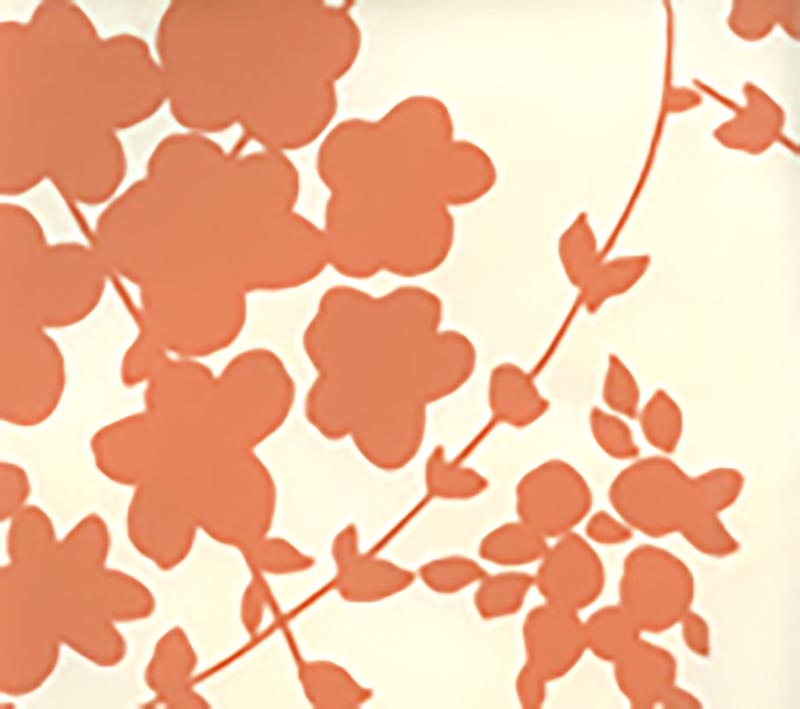 Lysette Orange wallpaper by China Seas