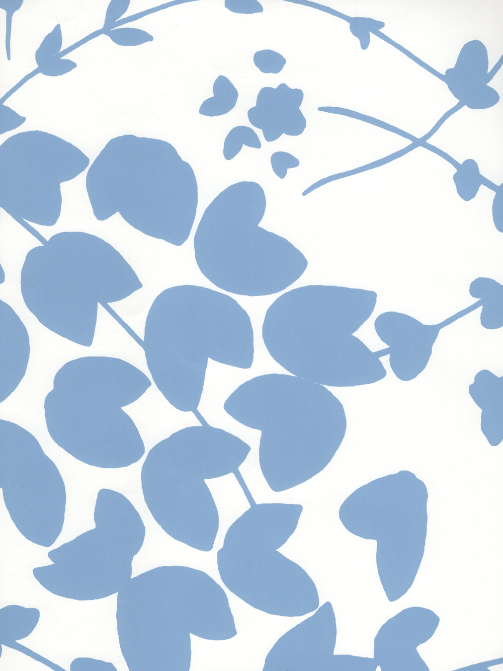 Lysette French Blue on White wallpaper by China Seas