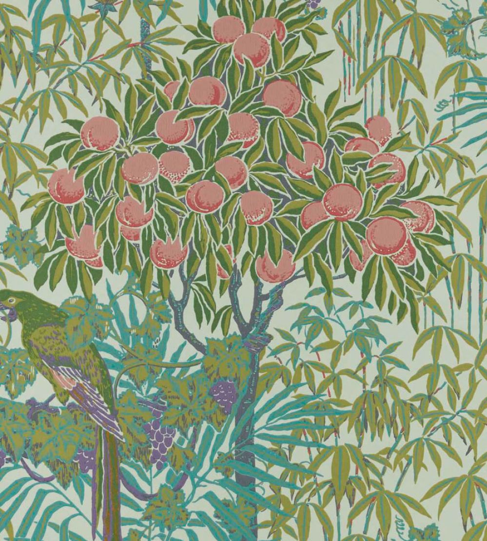 Macaw Wallpaper by 1838 Wallcoverings Olive