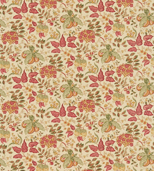 Madagascar Fabric by Sanderson Gold/Red
