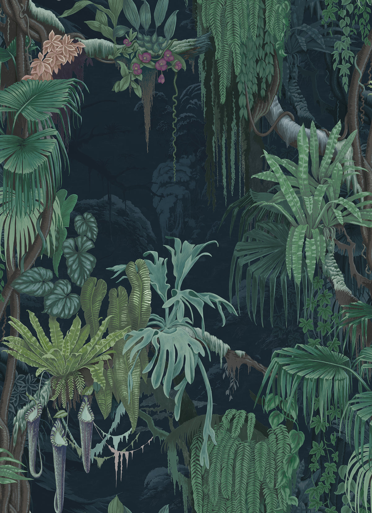 Madagascar Teal wallpaper by Rebel Walls