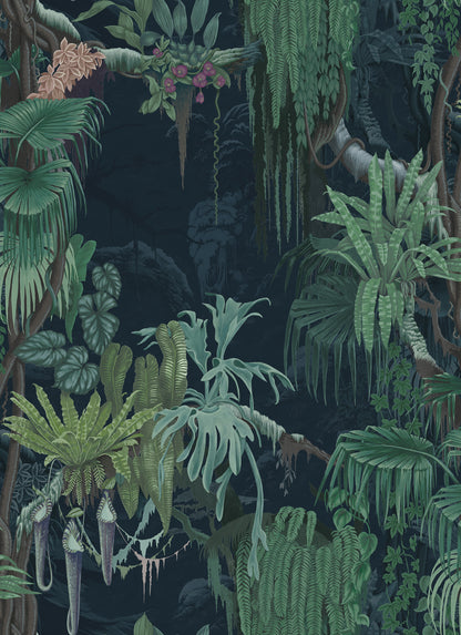 Madagascar Teal wallpaper by Rebel Walls