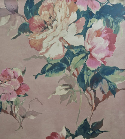 Madama Butterfly Wallpaper by 1838 Wallcoverings Coral