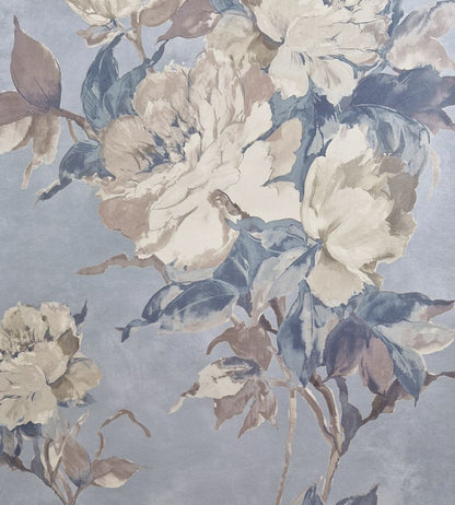 Madama Butterfly Wallpaper by 1838 Wallcoverings Denim