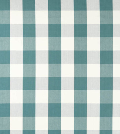 Madras Check Fabric by Sanderson Teal
