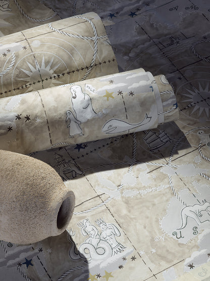 Magellan Wallpaper by Pierre Frey shown in a room setting (view 1)
