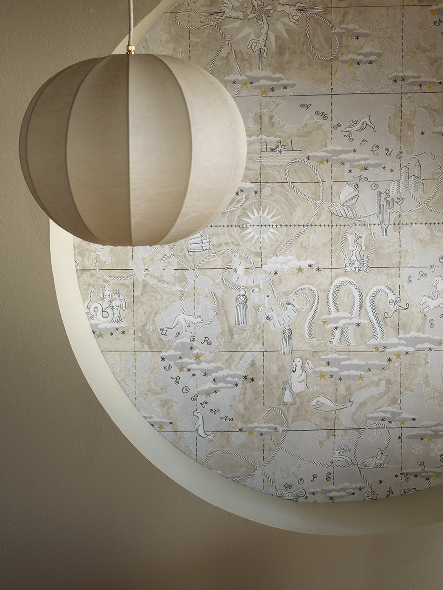 Magellan Wallpaper by Pierre Frey shown in a room setting (view 2)