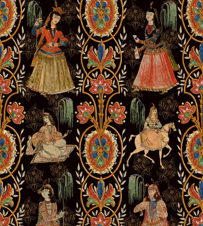 Maghrebian Folktale Wallpaper by MINDTHEGAP Black/Red