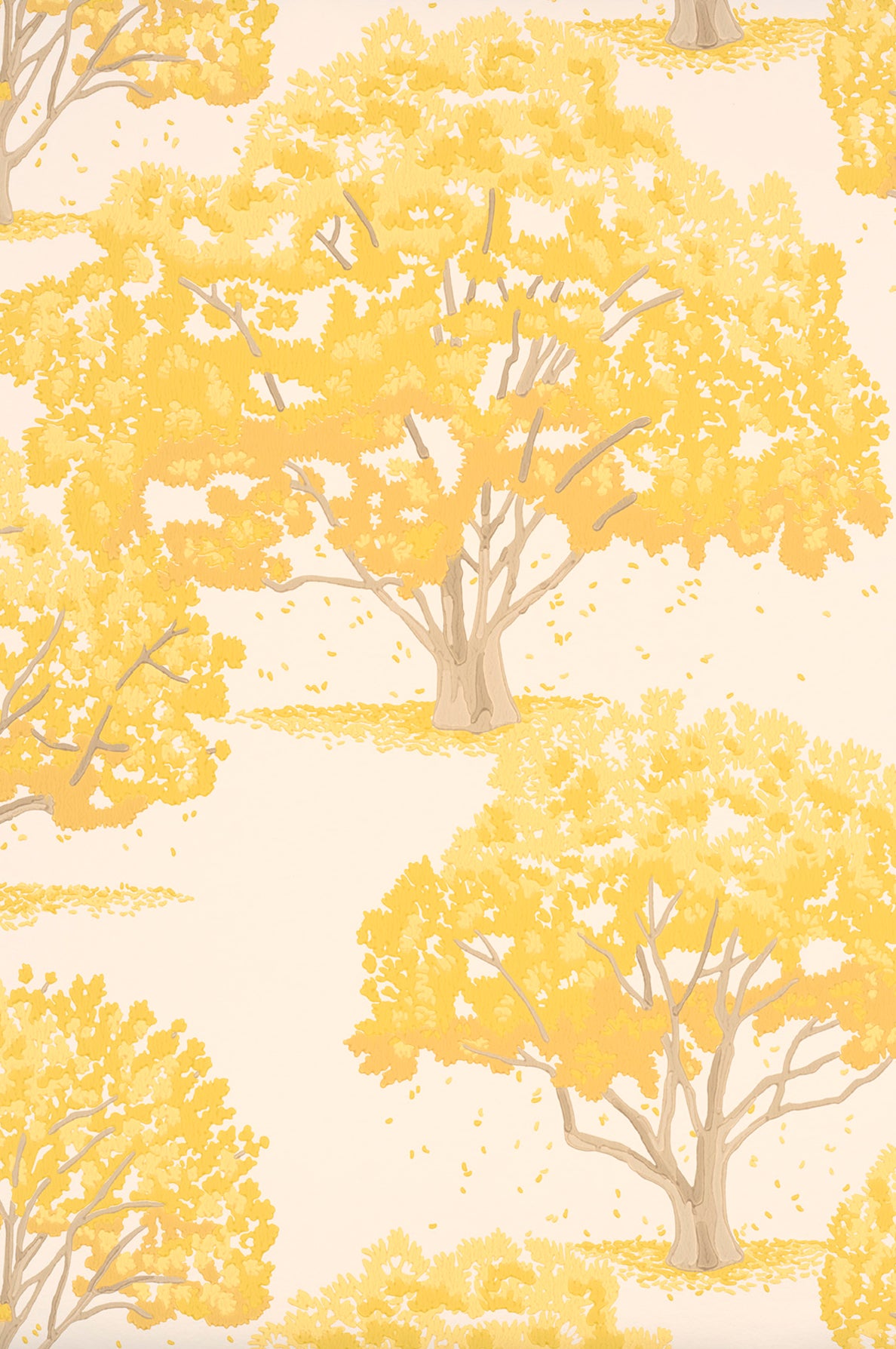 Magnolia Blossom wallpaper by Little Greene in Indian Yellow