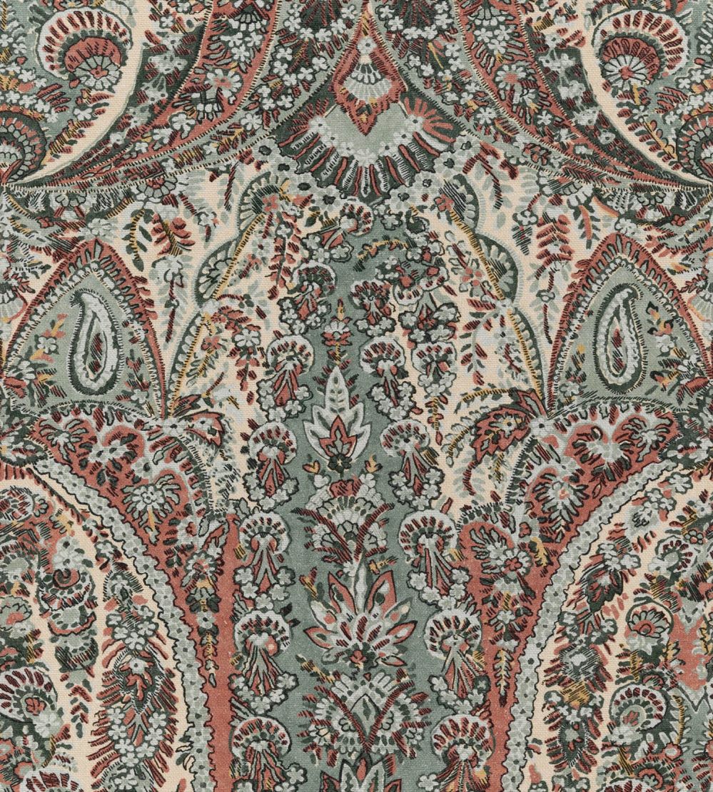 Mahara Fabric by Travers Red/Blue