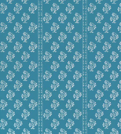 Maharani Wallpaper by Barneby Gates Jaipur Blue