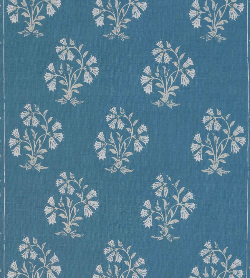 Maharani Block Print Fabric by Barneby Gates Jaipur Blue