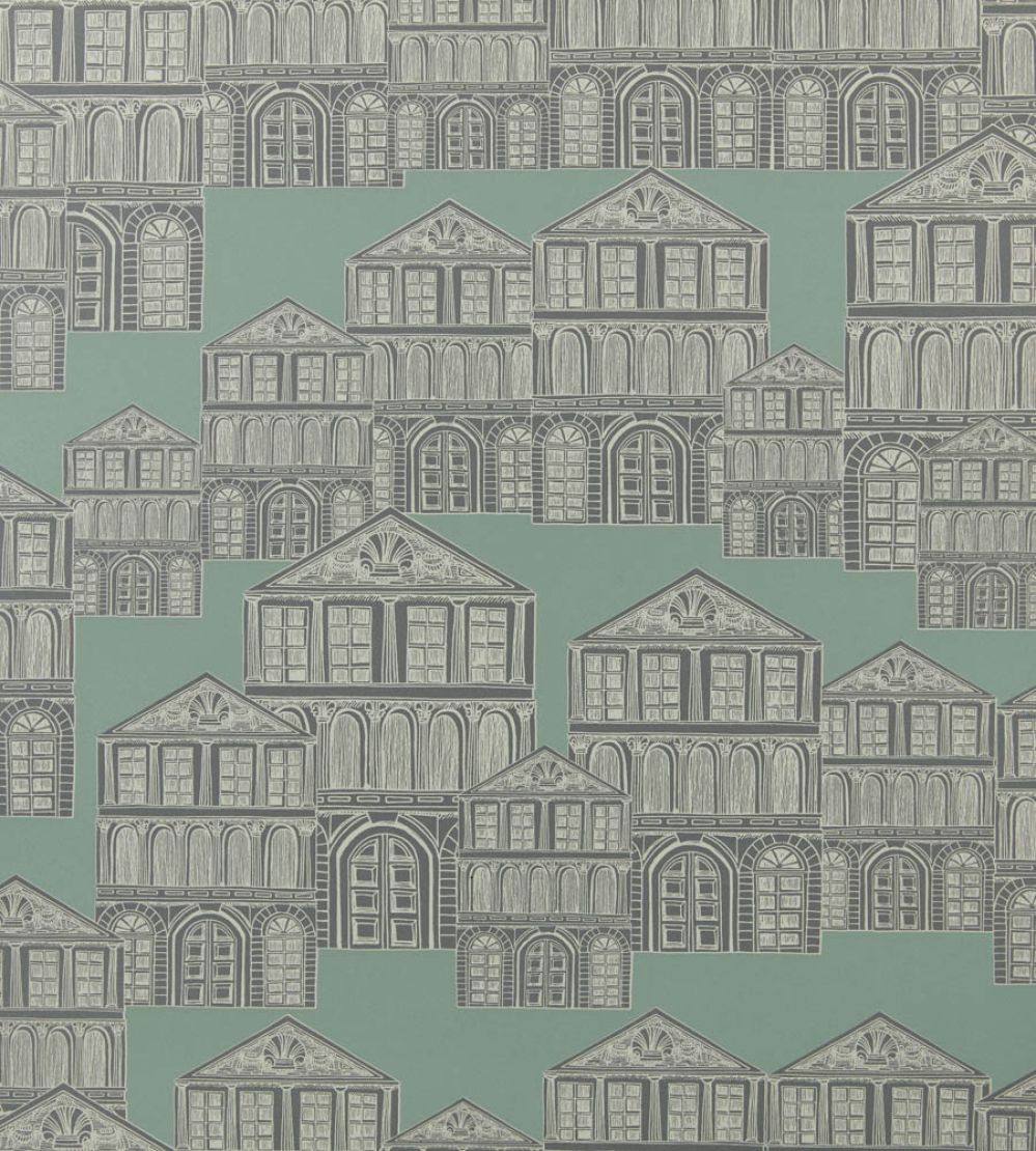 Maison Wallpaper by 1838 Wallcoverings Neo Mint