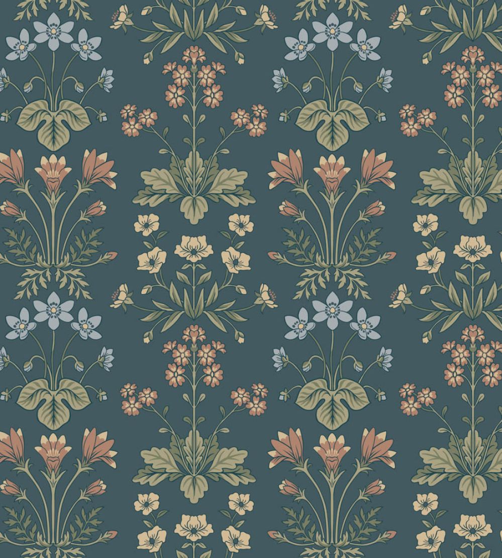 Maj Wallpaper by Sandberg Midnight Blue