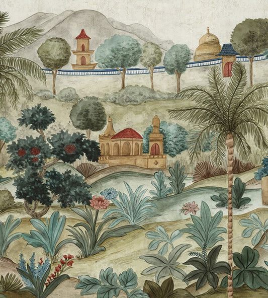 Majestic Garden Mural by Eijffinger Jade