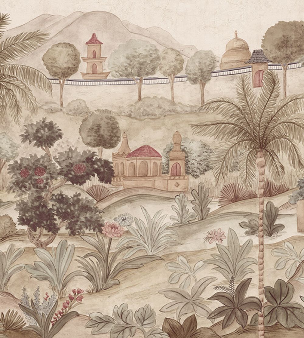 Majestic Garden Mural by Eijffinger Natural